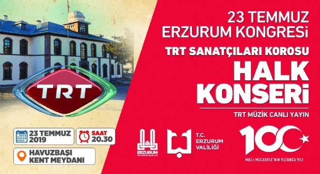 TRT'den 23 Temmuz konseri 